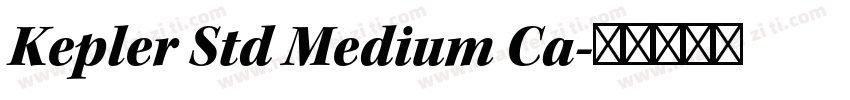 Kepler Std Medium Ca字体转换